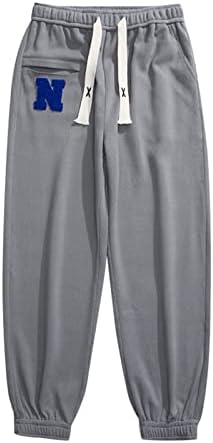 Xiloccer High מותן ריצות גברים מגברים מכנסי הדפס מוצקים מכנסי טרנינג לגברים קטנים מכנסי מכנסי מכנסיים למכנסיים עובדים