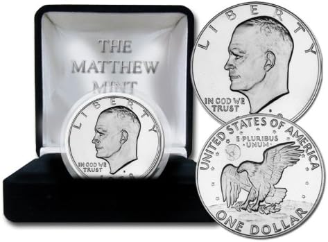 Matthew Mint 1976 D Eisenhower דולר בקופסת קטיפה