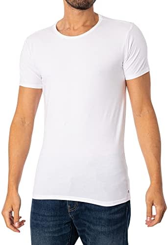 חולצות טריקו של טומי הילפיגר 3 חבילות פרימיום חיוניות, שחור