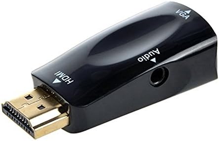 Wapth Mini HDMI ל- VGA מיתוג HDMI VGA מיתוג ראש HDMI לממיר VGA VIDEO BLACK BLACK