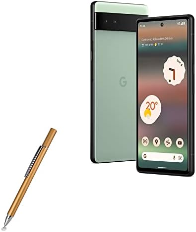 עט עט Boxwave Stylus תואם ל- Google Pixel 6A - Finetouch Capacitive Stylus, עט חרט סופר מדויק עבור Google Pixel 6a - Goldne