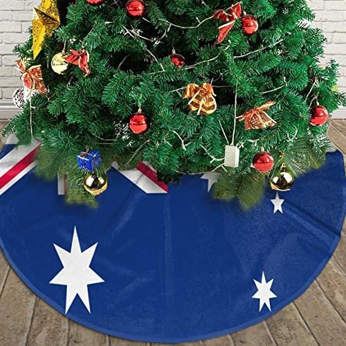 חצאית עץ חג המולד, מחצלת עץ דגל בגודל 30-48 אינץ 'לקישוט חג המולד קישוטים למסיבות חג