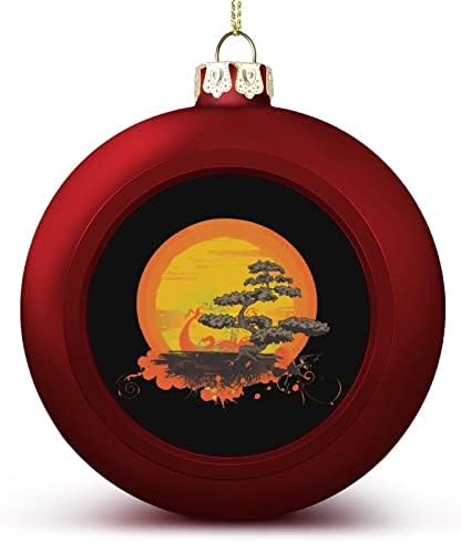כדורי חג המולד של בונסאי עץ קישוט אטום לריסוק לקסמים עץ חג המולד קישוט