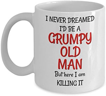 ספל זקן ממורמר-מתנת איסור פרסום ליום הולדת ל -50 60 70 לבעל אותו גברים-כוס תה קפה סרקסטית ומצחיקה 11 עוז